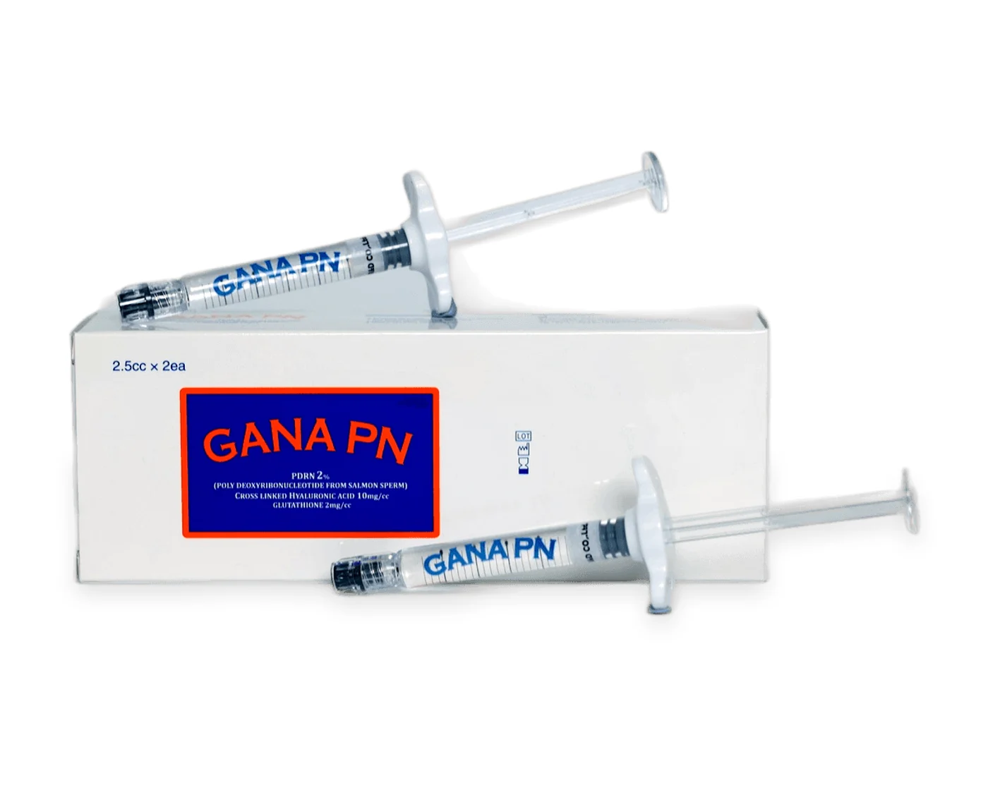 GANA PN — carton with two 2.5 ml prefilled syringes and needles