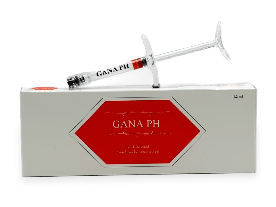 GANA PH — poly-L-lactic acid and hyaluronic acid filler, carton and syringe